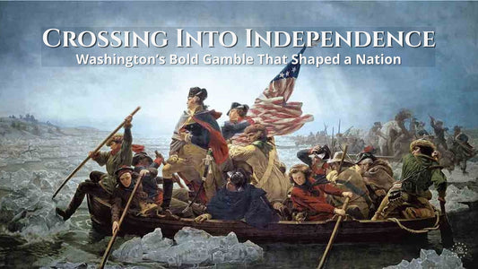 Washington crossing the Delaware – American Revolution 1776 – patriotic symbolism – 76Brave Cornhole