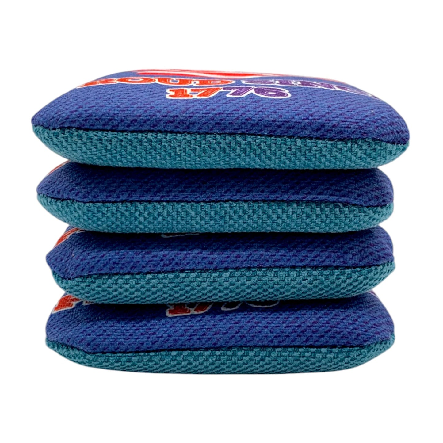 Betsy Ross Original carpet cornhole bags – side stack – American Revolution flag design – speed 5/8