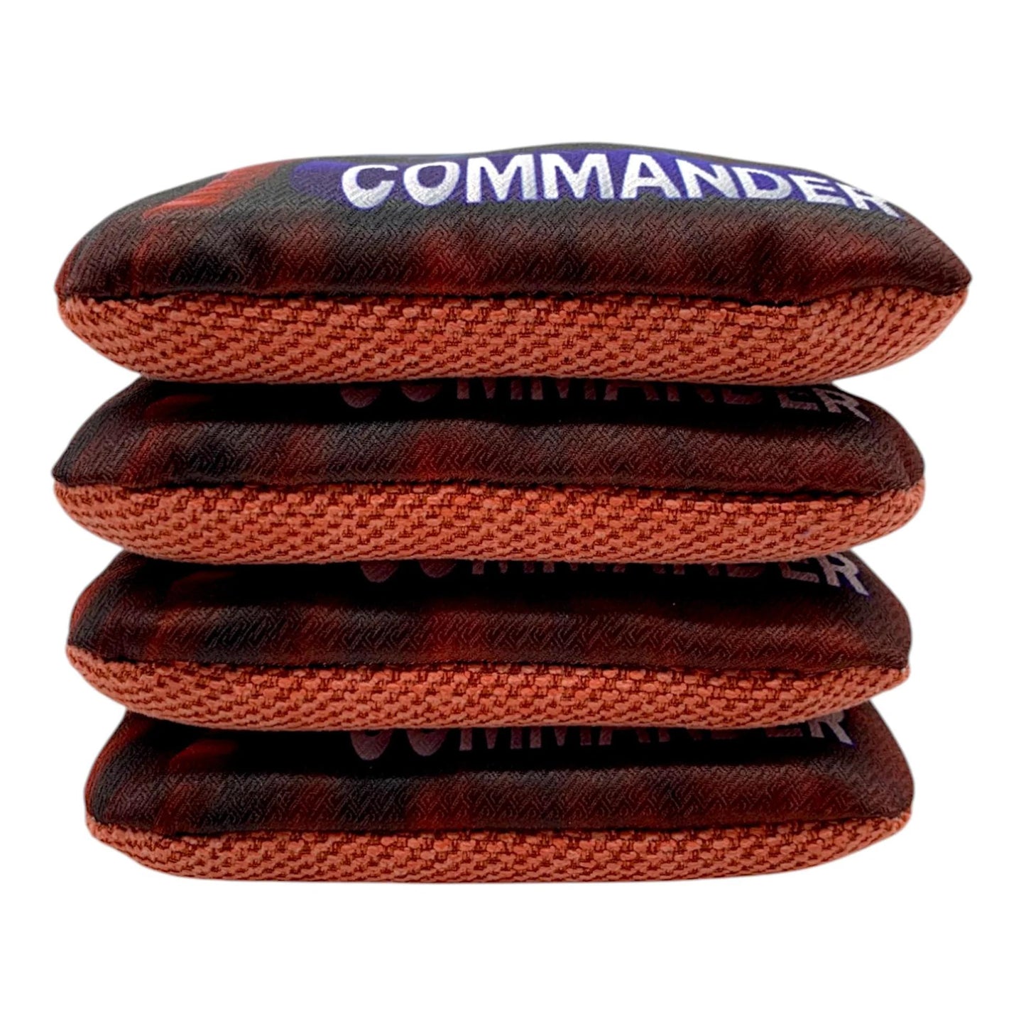 Commander Trump Rebel Red Pro Carpet cornhole bags – side stack – American President – speed 5/8 – 76Brave Cornhole
