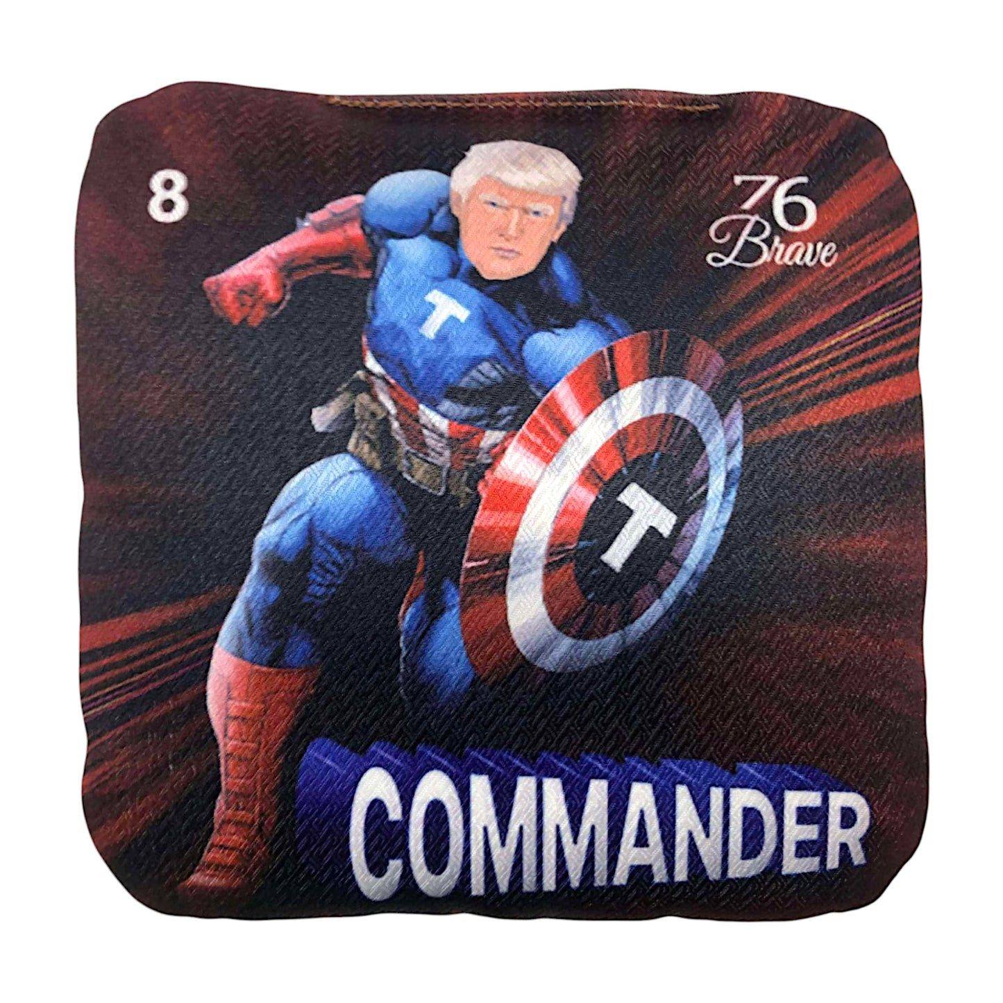 Commander Rebel Red Premium Pro Carpet Bag | Speed 5/8 | Set of 4 - 76Brave Cornhole