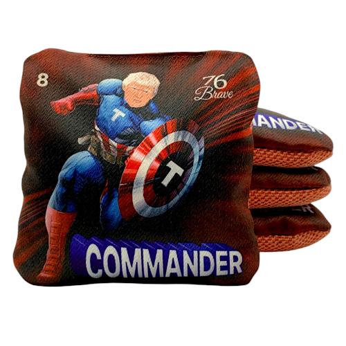 Commander Rebel Red Premium Pro Carpet Bag | Speed 5/8 | Set of 4 - 76Brave Cornhole